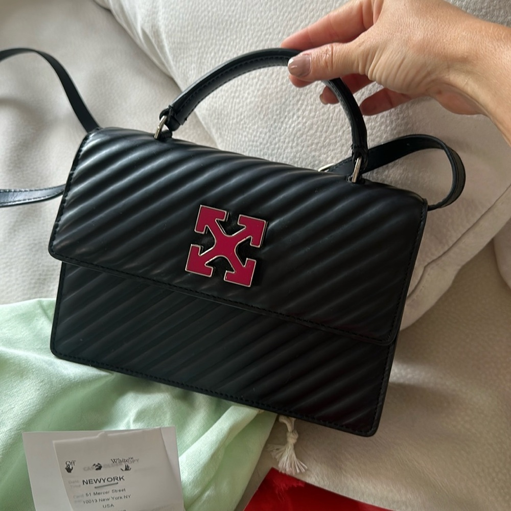 Off white Jitney 1.4 Matt black purse